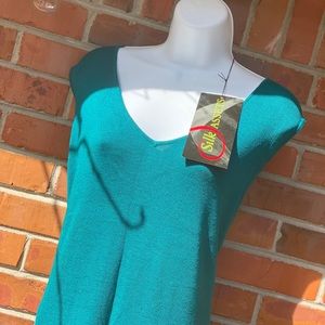 Silk, turquoise dress by Diane Von Furstenberg